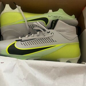 Nike Gray and Neon Yellow Soccer Cleats